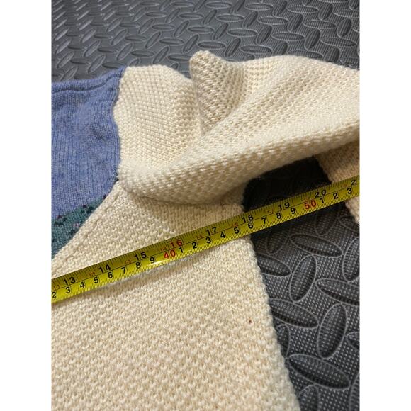 Vintage 1990's detailed knit wool cardigan sweater by Dorothy Bullitt swing‎ Med - Picture 3 of 8